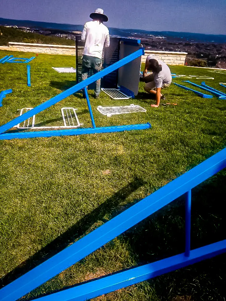 Playscape Installation in Austin — playscape assembly